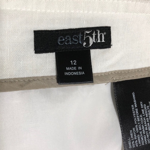 Easy 5th Fully Lined A-Line White Skirt - Picture 3 of 6